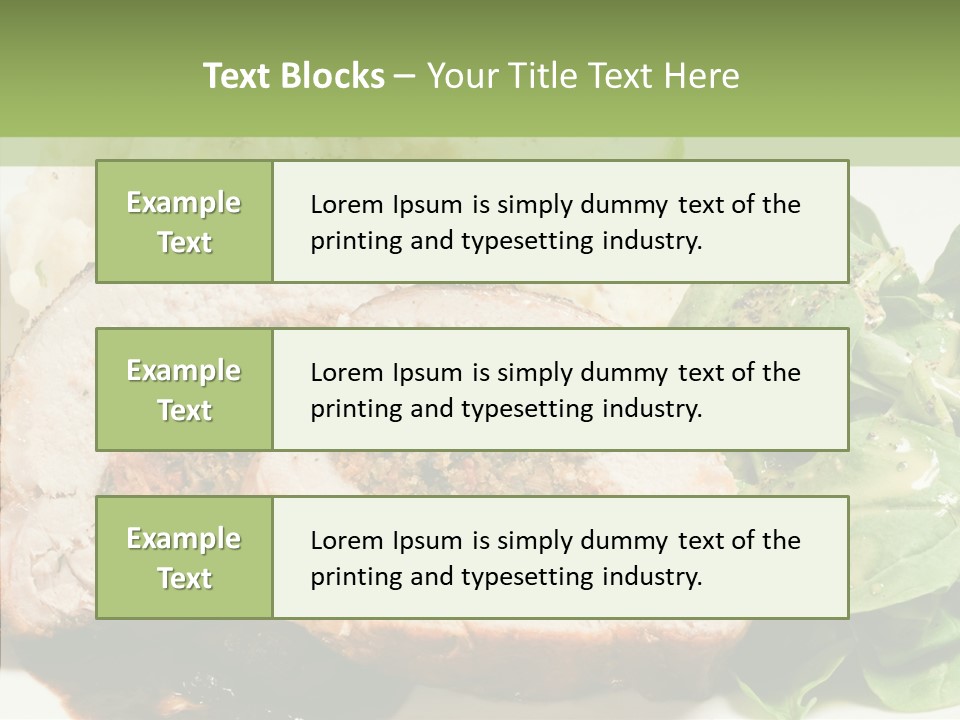 Horseradish Dinner Arugula PowerPoint Template