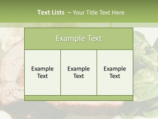Horseradish Dinner Arugula PowerPoint Template