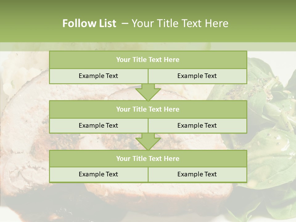 Horseradish Dinner Arugula PowerPoint Template