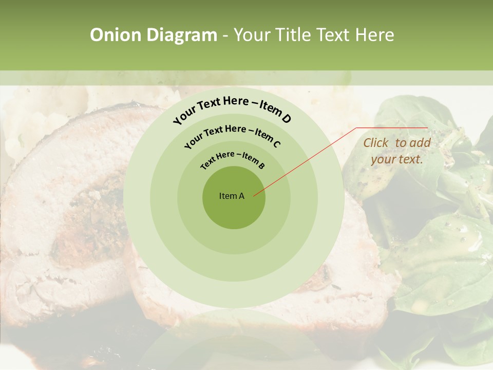 Horseradish Dinner Arugula PowerPoint Template