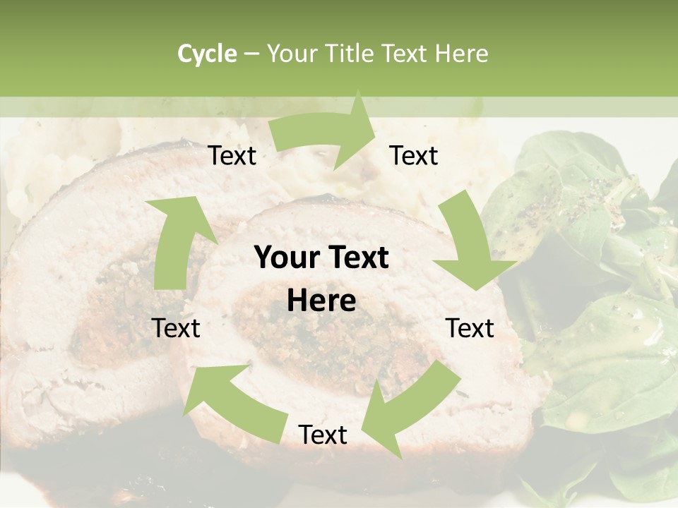 Horseradish Dinner Arugula PowerPoint Template