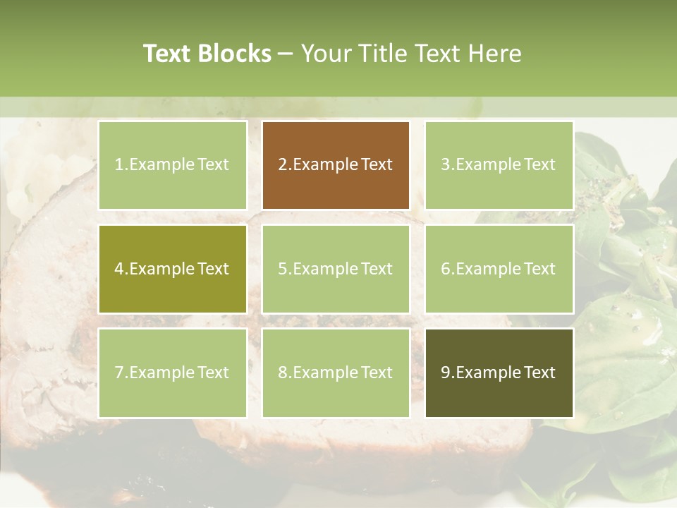 Horseradish Dinner Arugula PowerPoint Template