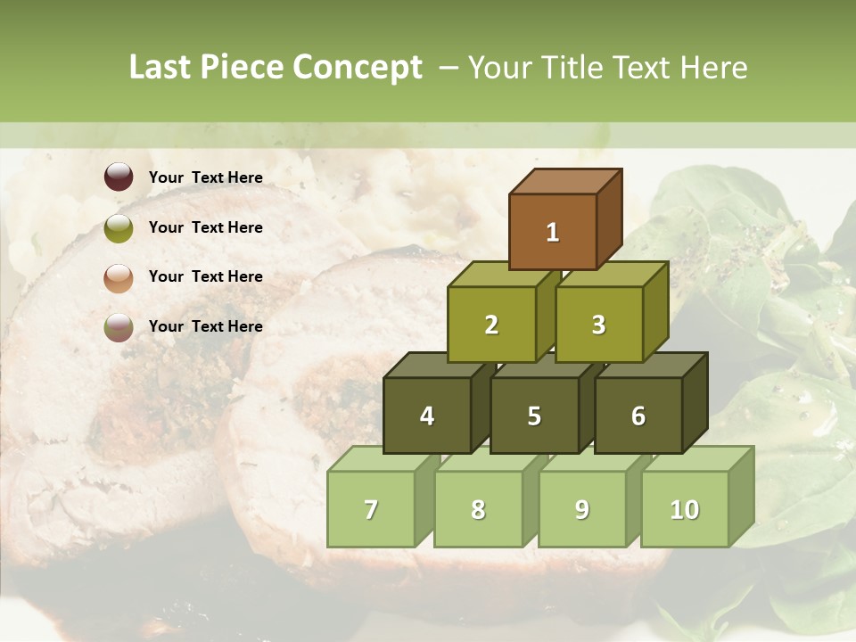 Horseradish Dinner Arugula PowerPoint Template