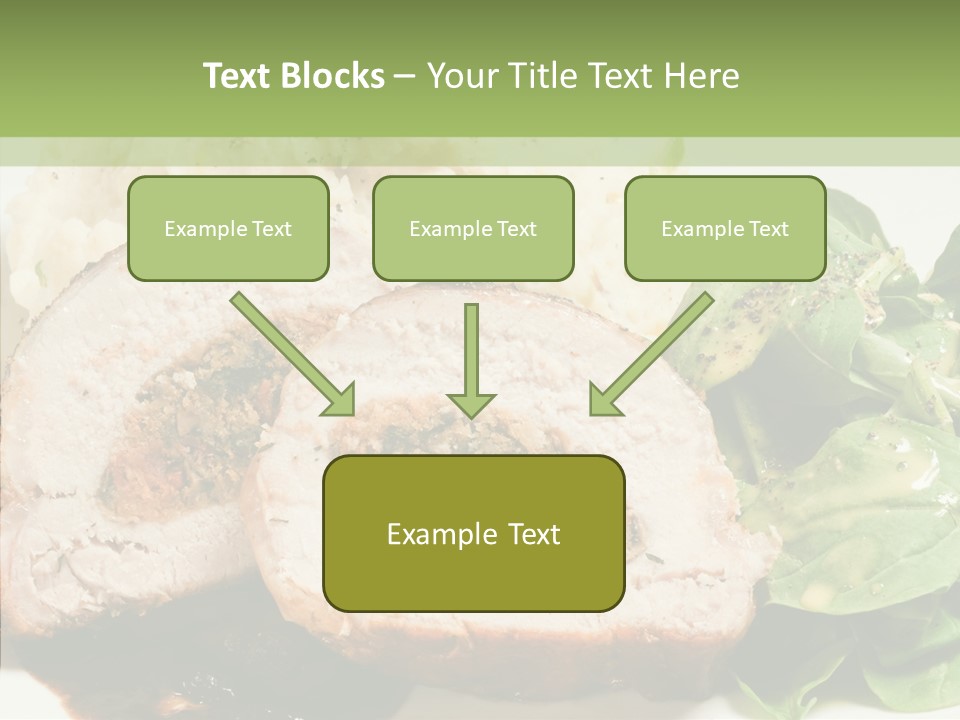 Horseradish Dinner Arugula PowerPoint Template