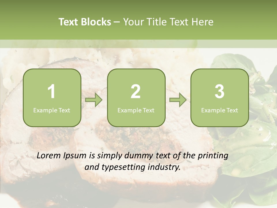 Horseradish Dinner Arugula PowerPoint Template