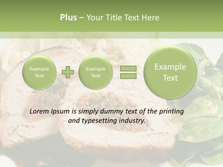 Horseradish Dinner Arugula PowerPoint Template