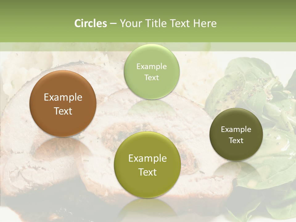 Horseradish Dinner Arugula PowerPoint Template