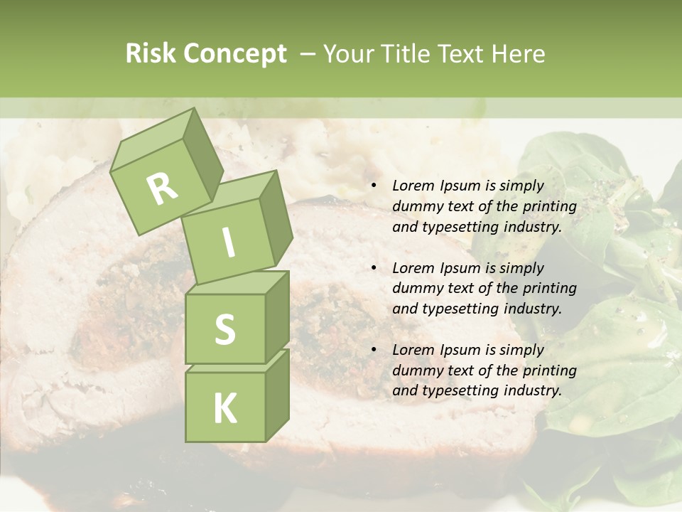 Horseradish Dinner Arugula PowerPoint Template