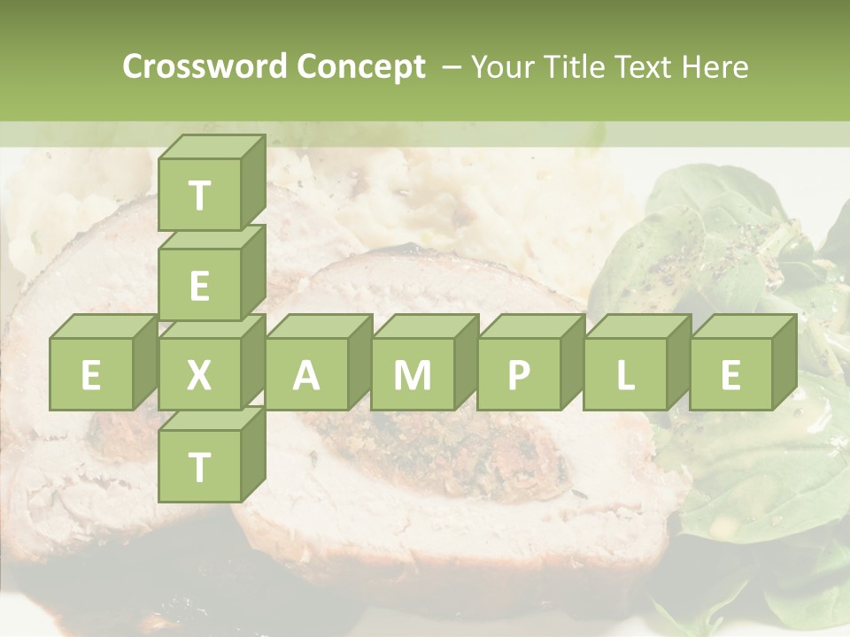 Horseradish Dinner Arugula PowerPoint Template