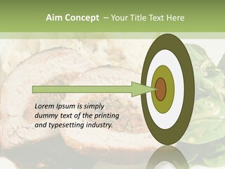 Horseradish Dinner Arugula PowerPoint Template