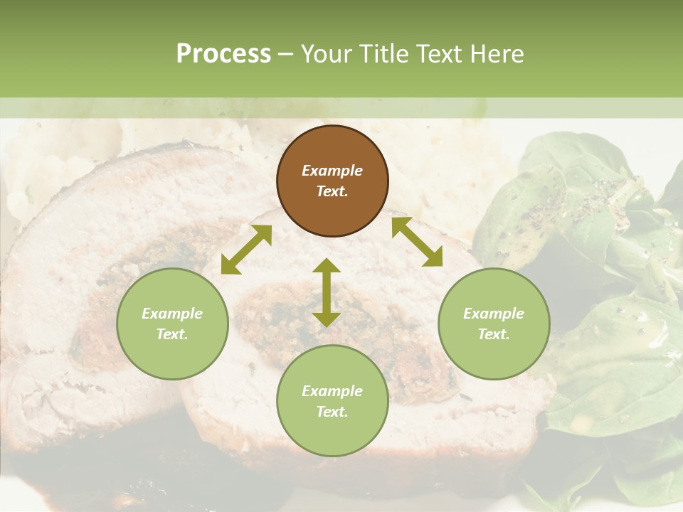 Horseradish Dinner Arugula PowerPoint Template