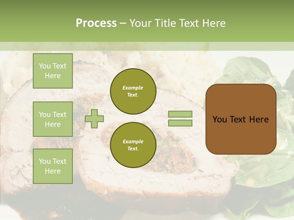 Horseradish Dinner Arugula PowerPoint Template