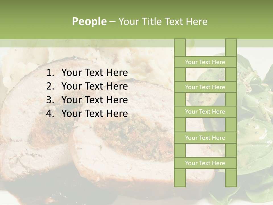 Horseradish Dinner Arugula PowerPoint Template