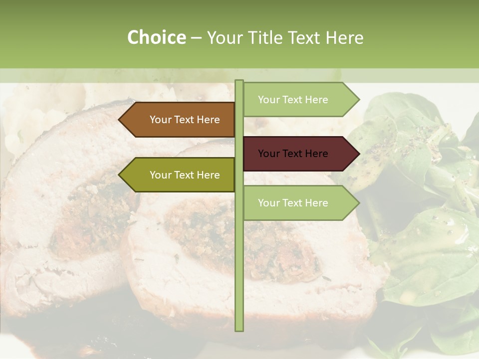 Horseradish Dinner Arugula PowerPoint Template