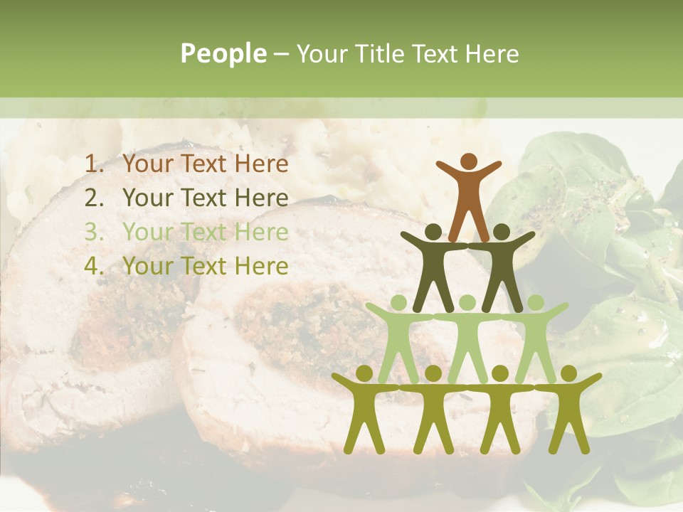 Horseradish Dinner Arugula PowerPoint Template