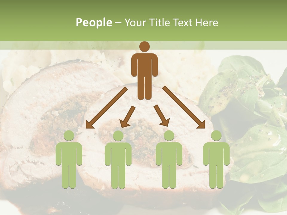 Horseradish Dinner Arugula PowerPoint Template