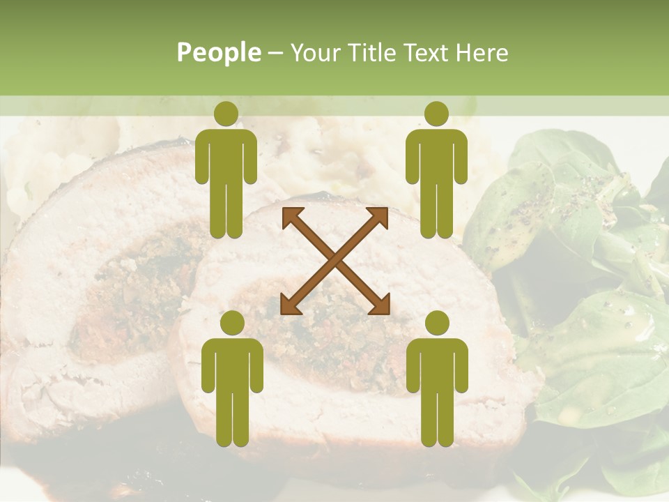 Horseradish Dinner Arugula PowerPoint Template