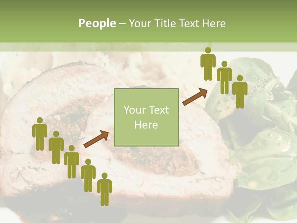 Horseradish Dinner Arugula PowerPoint Template