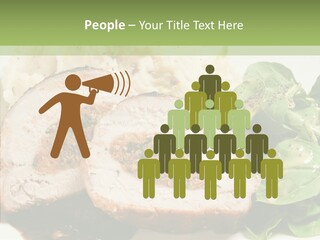 Horseradish Dinner Arugula PowerPoint Template