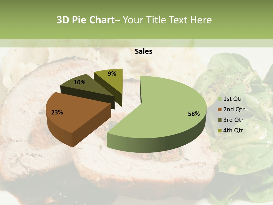 Horseradish Dinner Arugula PowerPoint Template