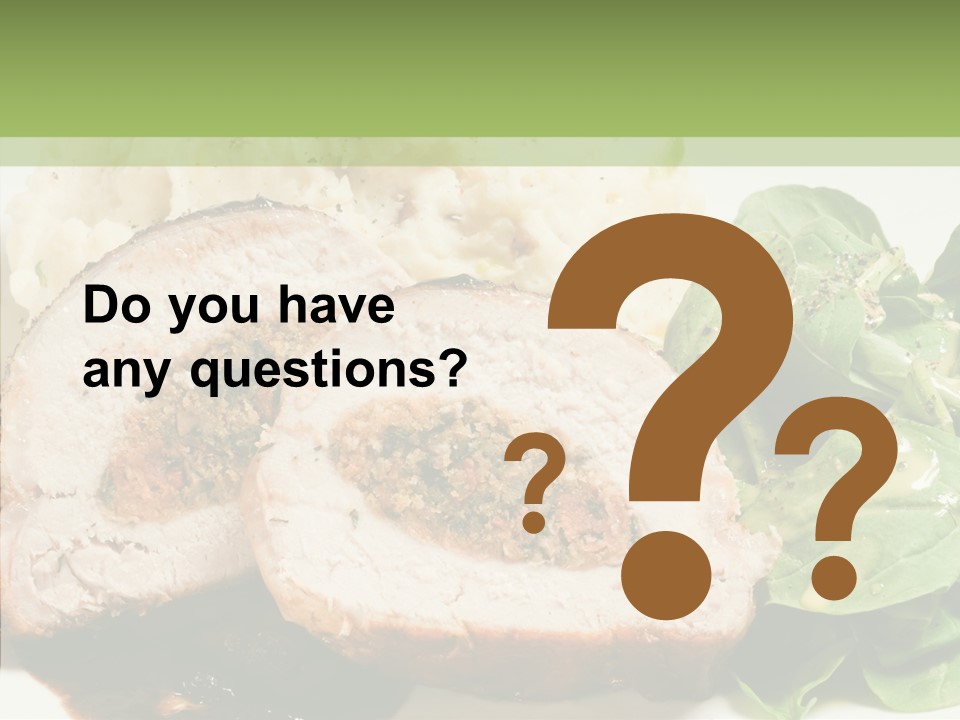 Horseradish Dinner Arugula PowerPoint Template