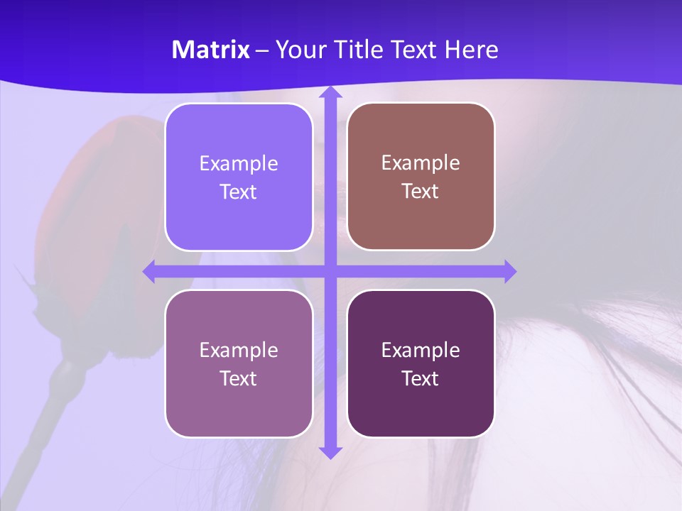 Flower Face Eyes PowerPoint Template