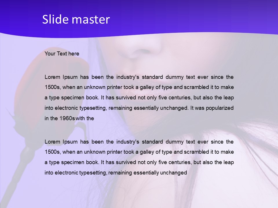 Flower Face Eyes PowerPoint Template