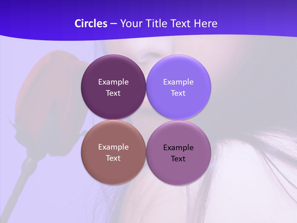 Flower Face Eyes PowerPoint Template