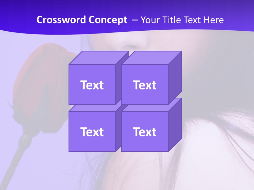 Flower Face Eyes PowerPoint Template