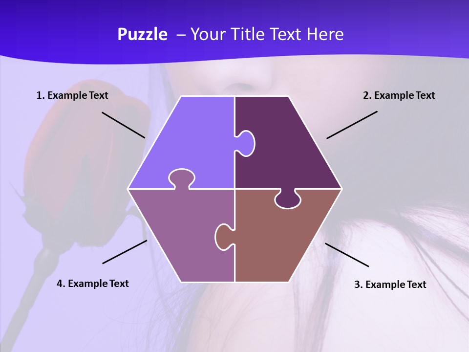 Flower Face Eyes PowerPoint Template