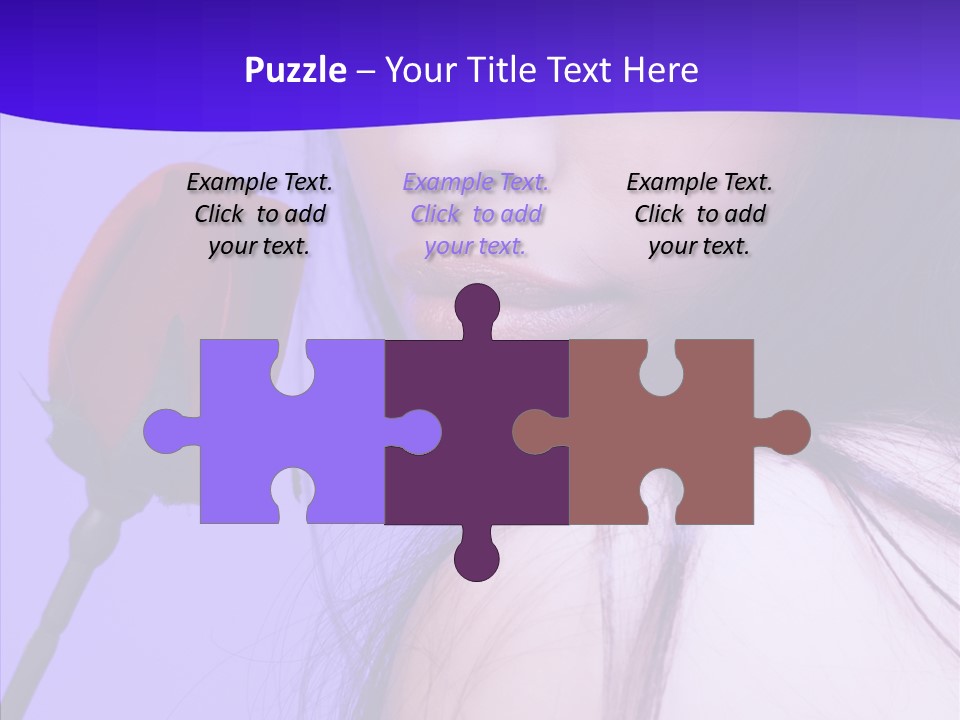 Flower Face Eyes PowerPoint Template