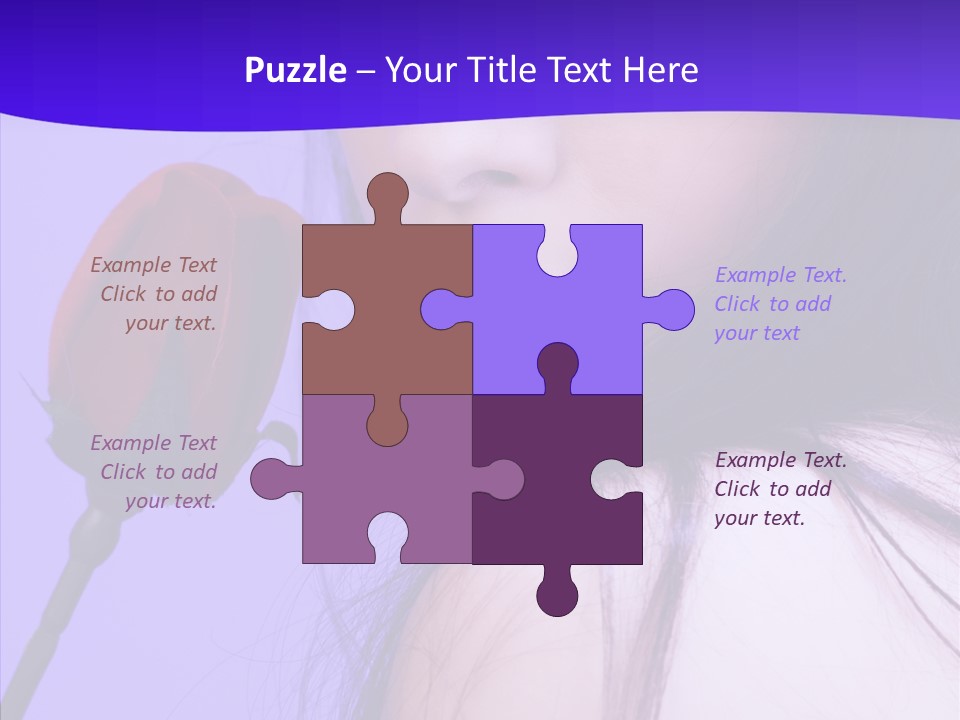 Flower Face Eyes PowerPoint Template