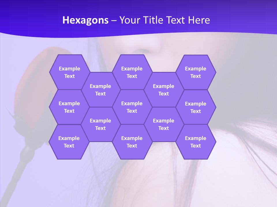 Flower Face Eyes PowerPoint Template