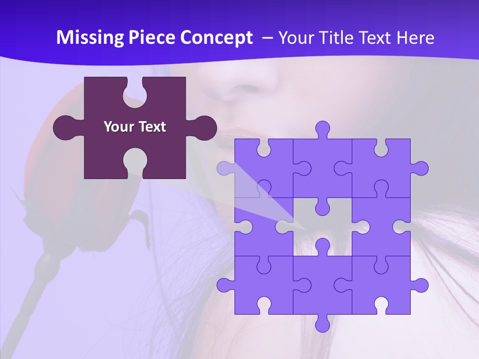 Flower Face Eyes PowerPoint Template