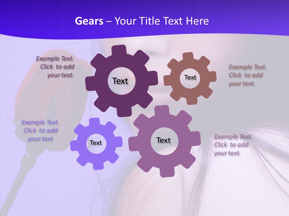 Flower Face Eyes PowerPoint Template