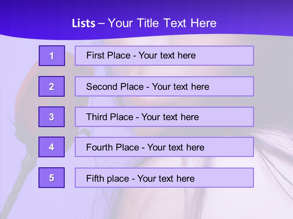 Flower Face Eyes PowerPoint Template