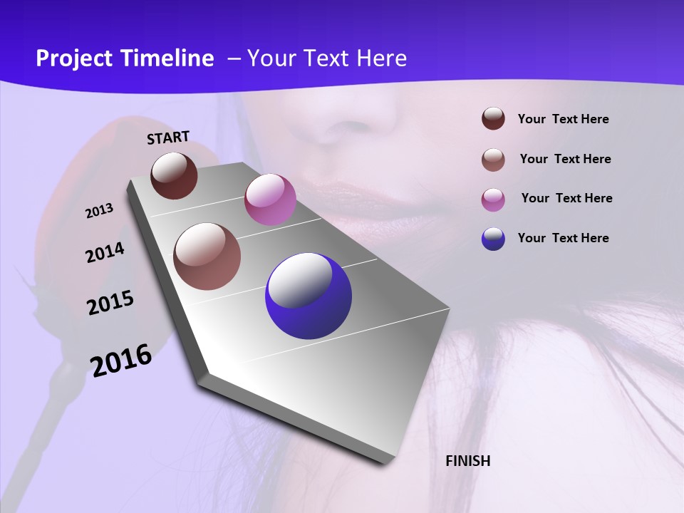 Flower Face Eyes PowerPoint Template