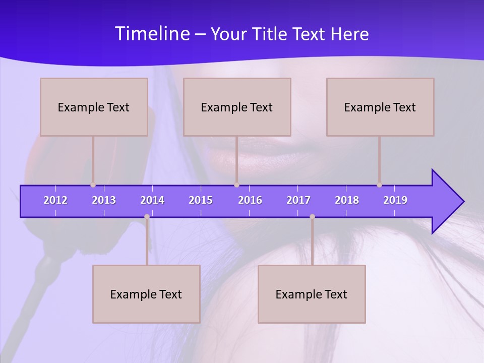 Flower Face Eyes PowerPoint Template