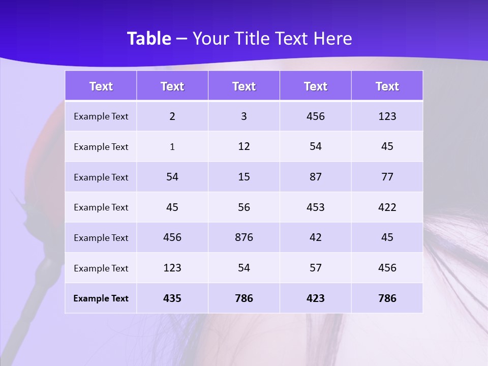 Flower Face Eyes PowerPoint Template