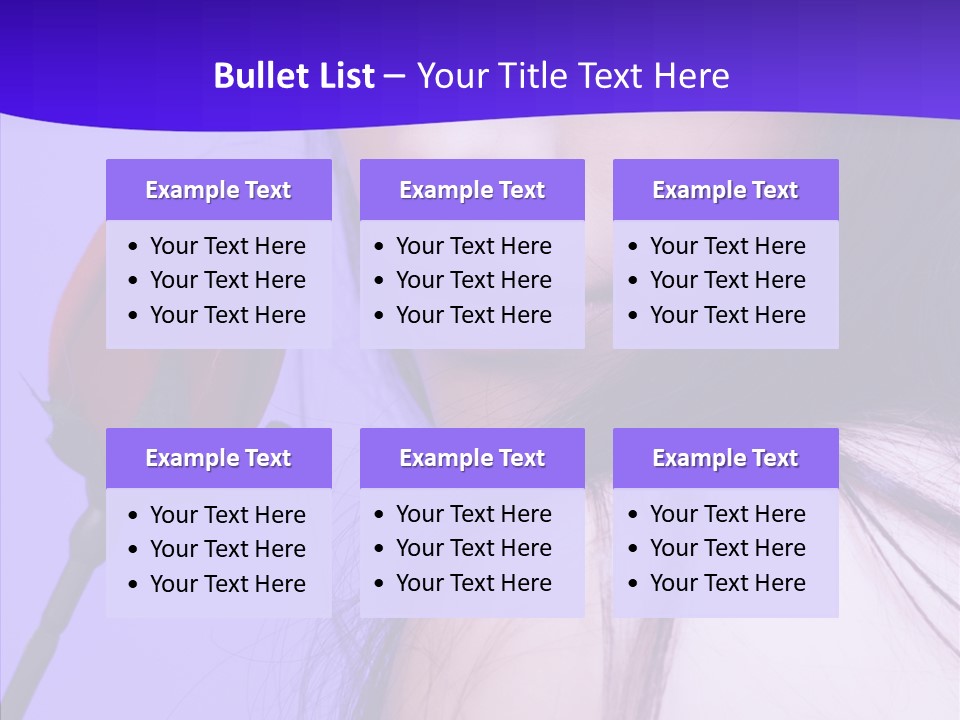 Flower Face Eyes PowerPoint Template