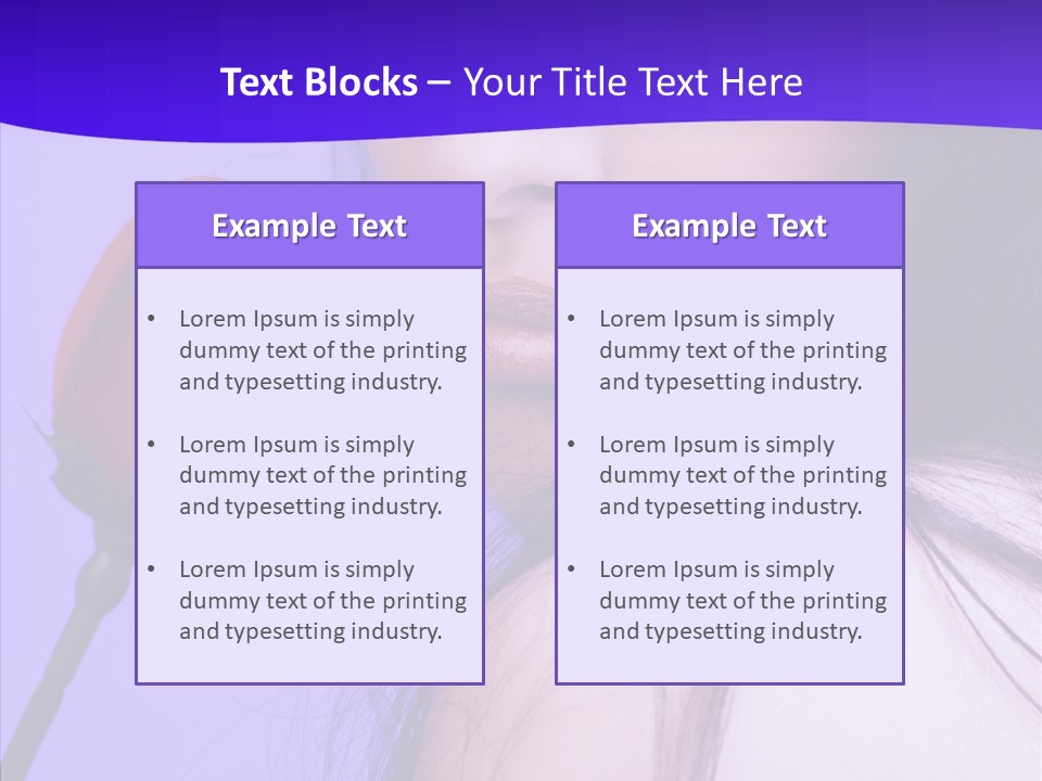 Flower Face Eyes PowerPoint Template