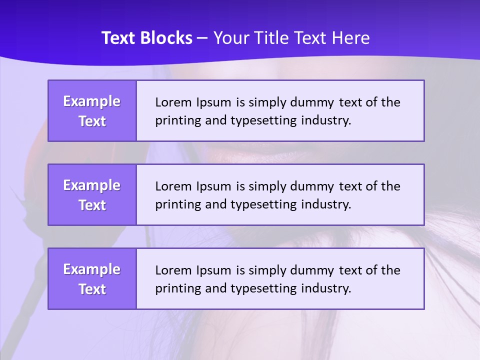 Flower Face Eyes PowerPoint Template