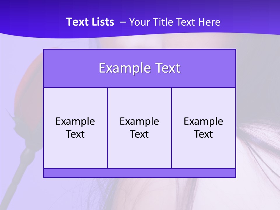 Flower Face Eyes PowerPoint Template