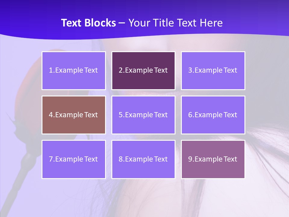 Flower Face Eyes PowerPoint Template