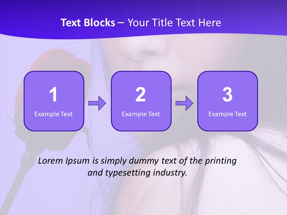 Flower Face Eyes PowerPoint Template