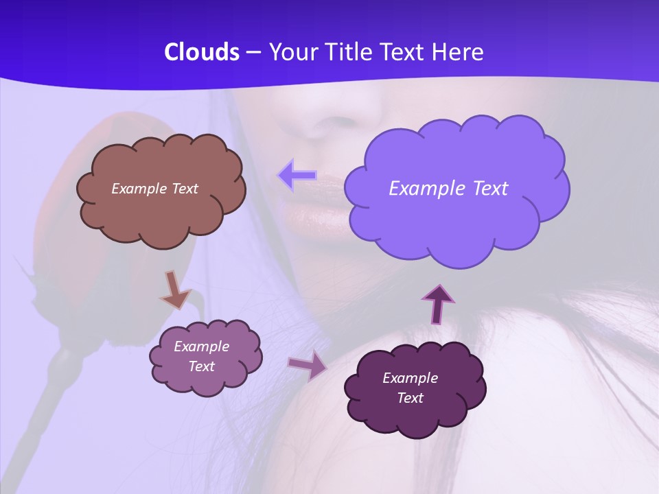 Flower Face Eyes PowerPoint Template