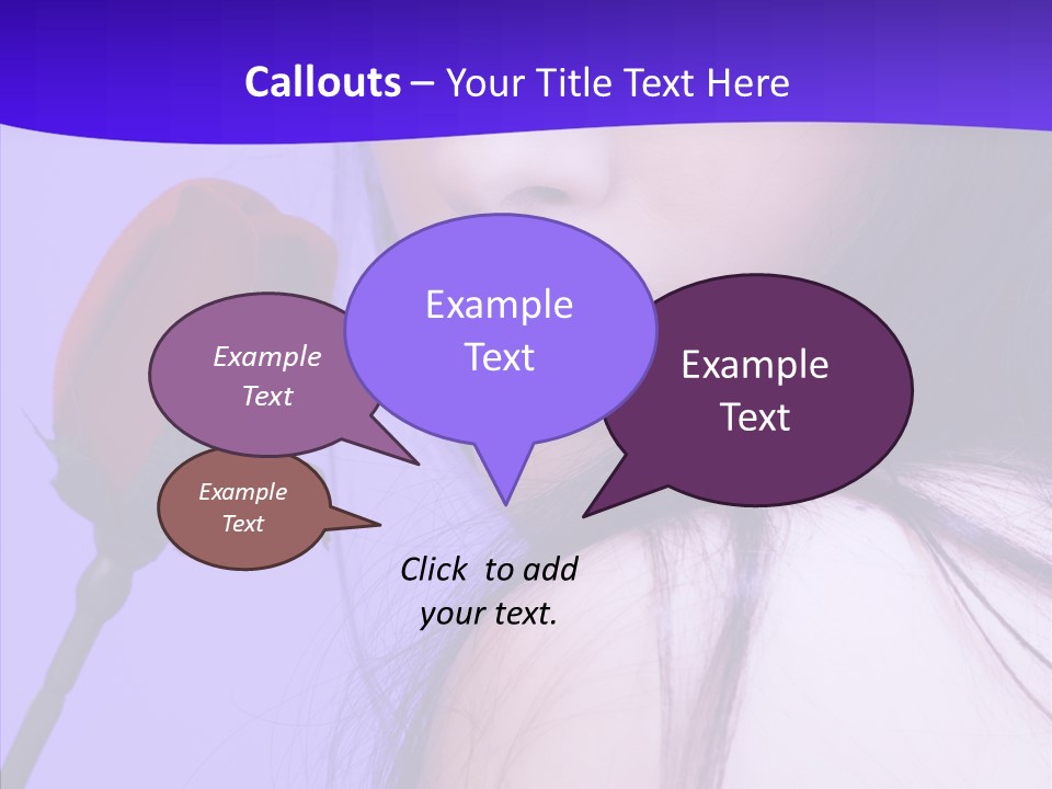 Flower Face Eyes PowerPoint Template