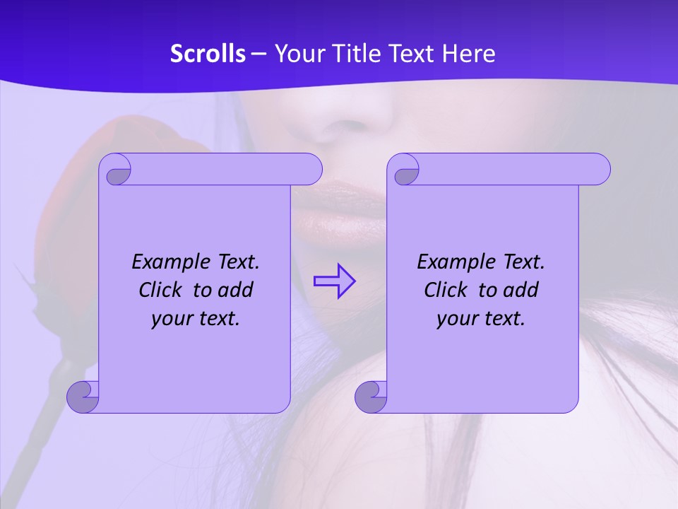 Flower Face Eyes PowerPoint Template