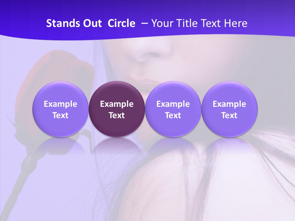 Flower Face Eyes PowerPoint Template