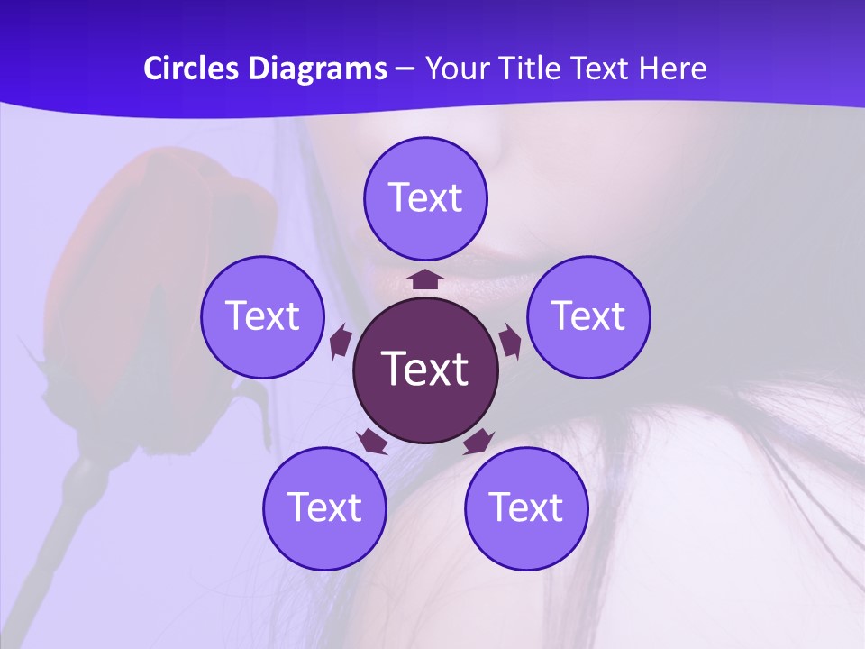 Flower Face Eyes PowerPoint Template